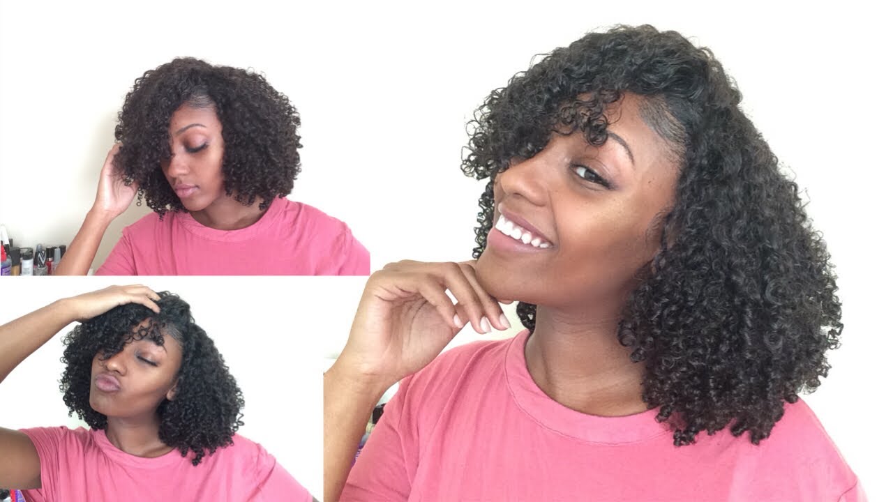 Natural Quickweave| Flip over With Lace Closure| Kinky Curly Hair| Yvonne Hair| Hairishername_