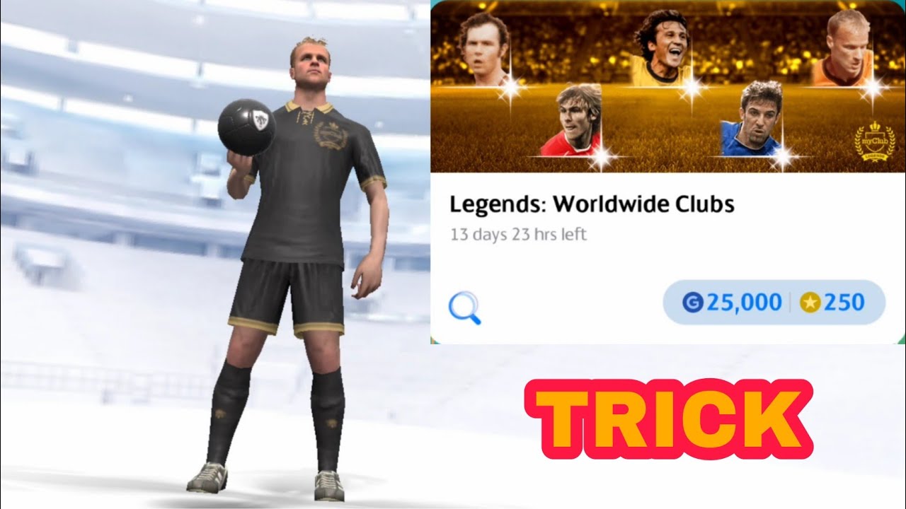 LEGEND TRICK IN LEGEND WORLDWIDE CLUBS | PES 2021 MOBILE