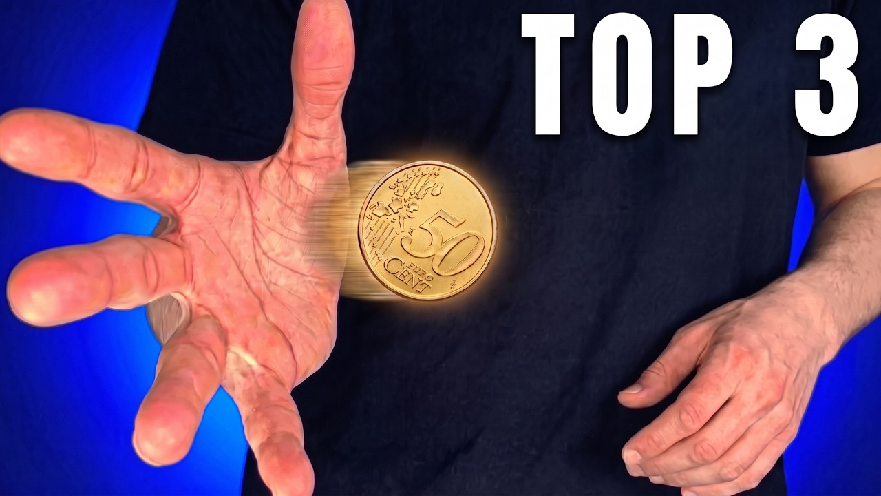 3 TOURS VISUELS avec une PIÈCE - Tour de Magie Expliqué !