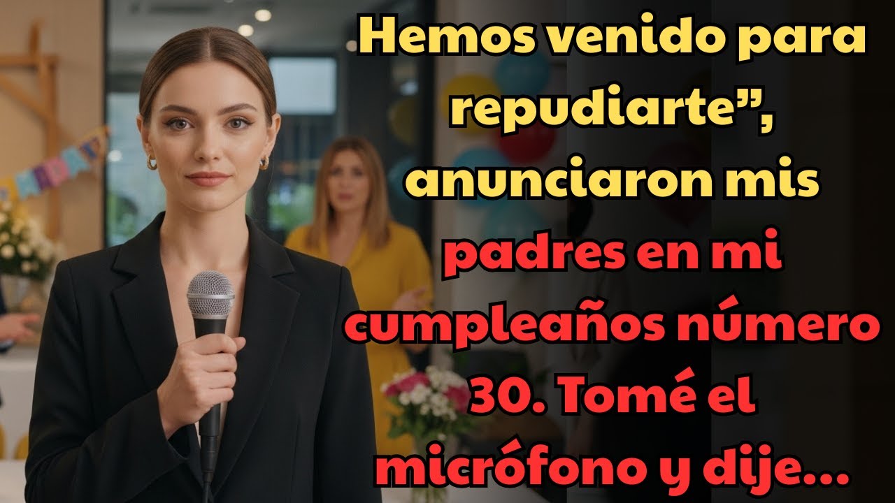 “Hemos venido a repudiarte”, dijeron en mi cumpleaños 30 — entonces tomé el micrófono