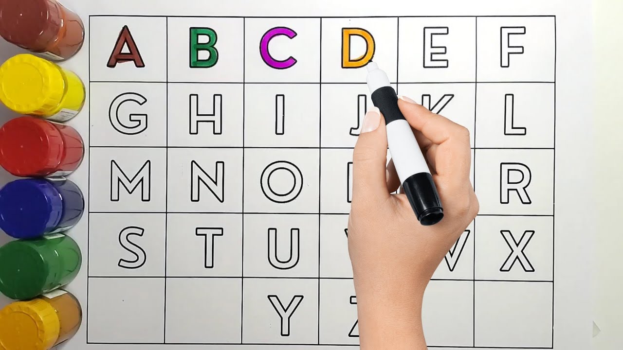 Алфавит, песенка про алфавит, ABCD, от А до Я, детские стишки, сборник для письма по пунктирным л...