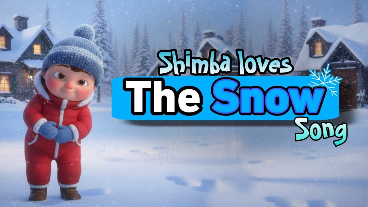 Simbaa loves the snow❄️| Nursery Rhyme | kids song snow 