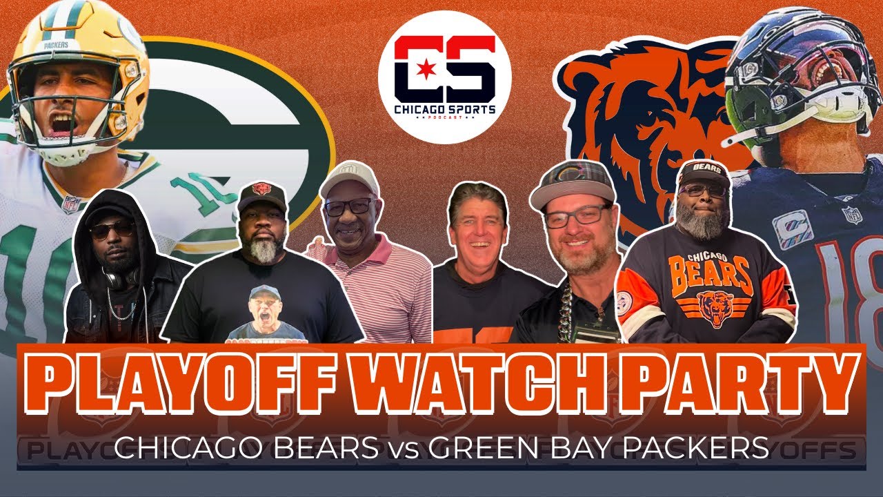 #2 BEARS vs #7 PACKERS PLAYOFF WATCH PARTY LIVE! 🏆 NFC North Rivalry Showdown!