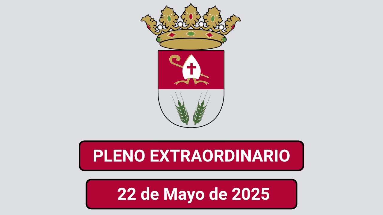 Pleno Extraordinario de 22 de Mayo de 2025