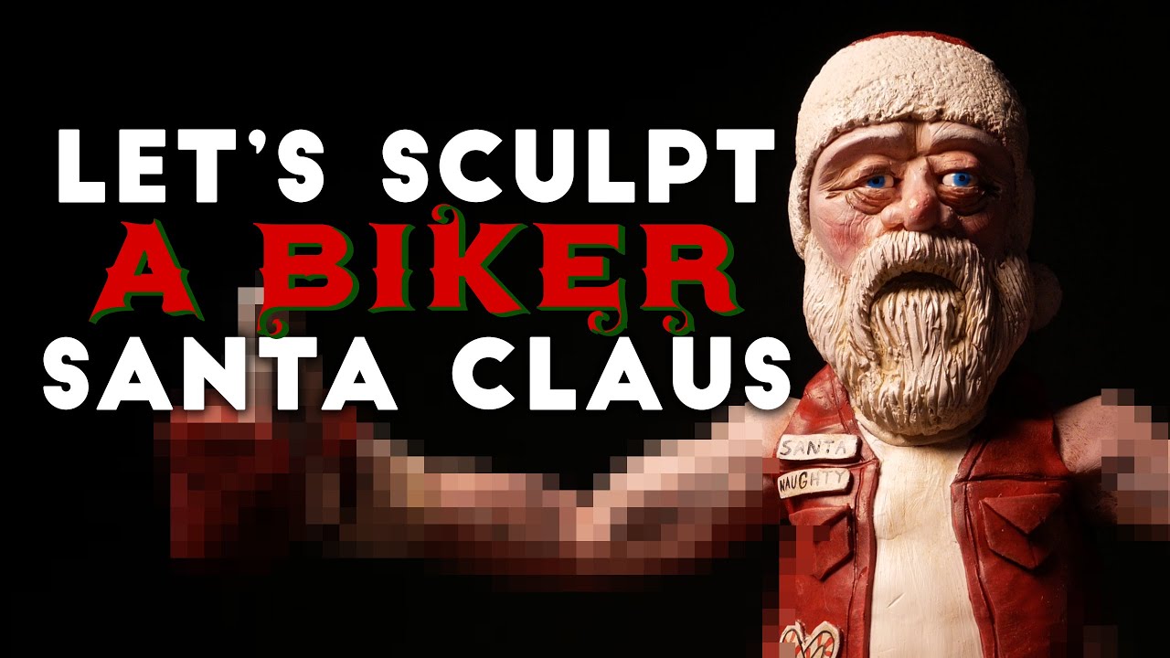 Let's Sculpt a Biker Santa