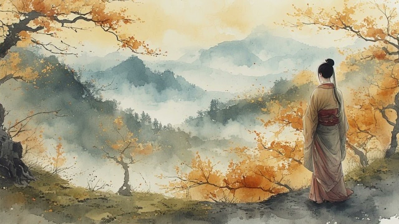 Autumn Ridge Over Misty Fields - Erhu & Guzheng Music
