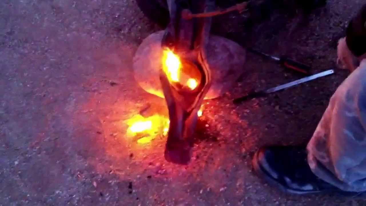 Tony burning old bushings