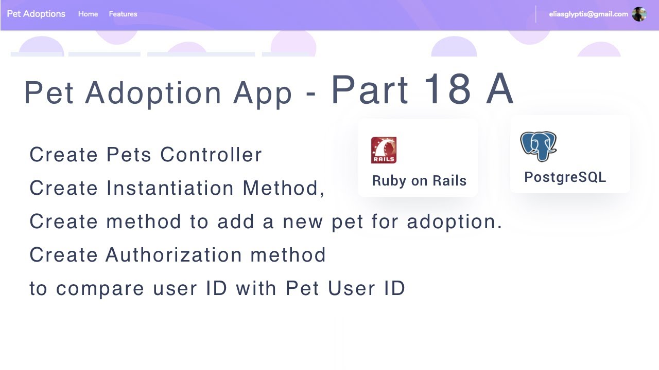 Pet Adoption App 18 A - With Rails, Pets Controller, create actions new, create, edit, update