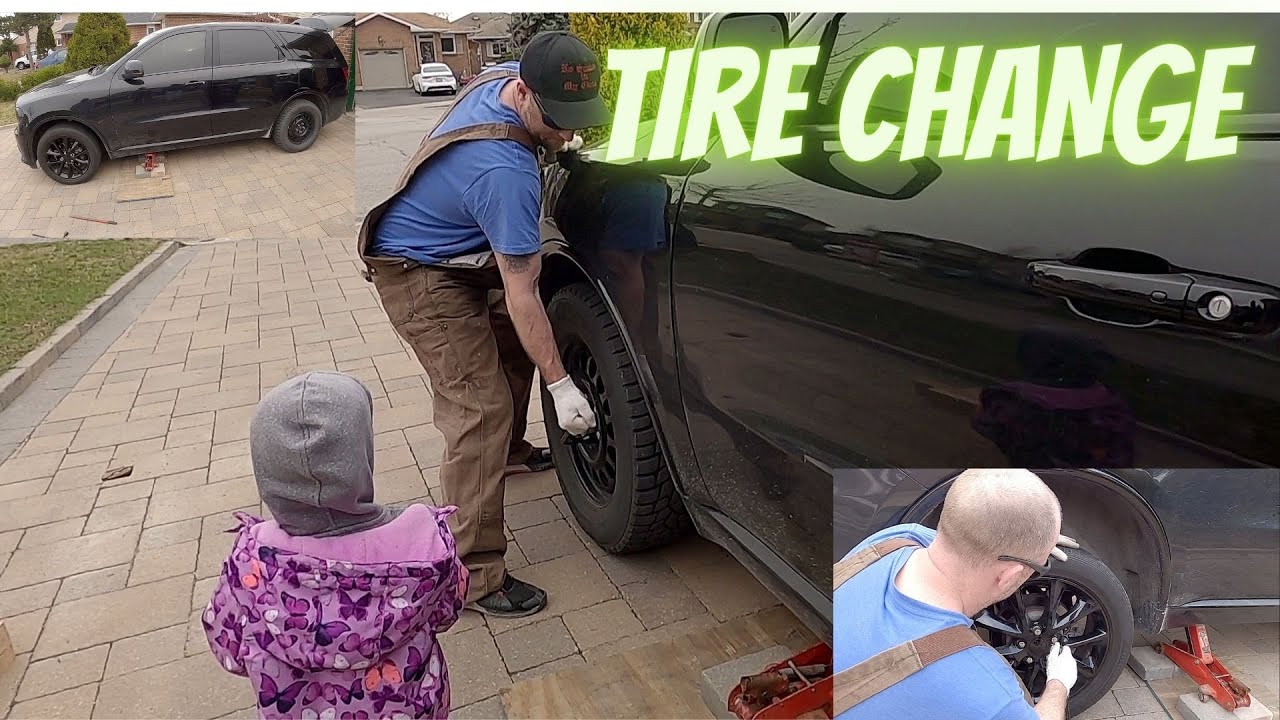 How To Change Winter TO Summer Tires | DIY winter To Summer tires On Dodge Durango