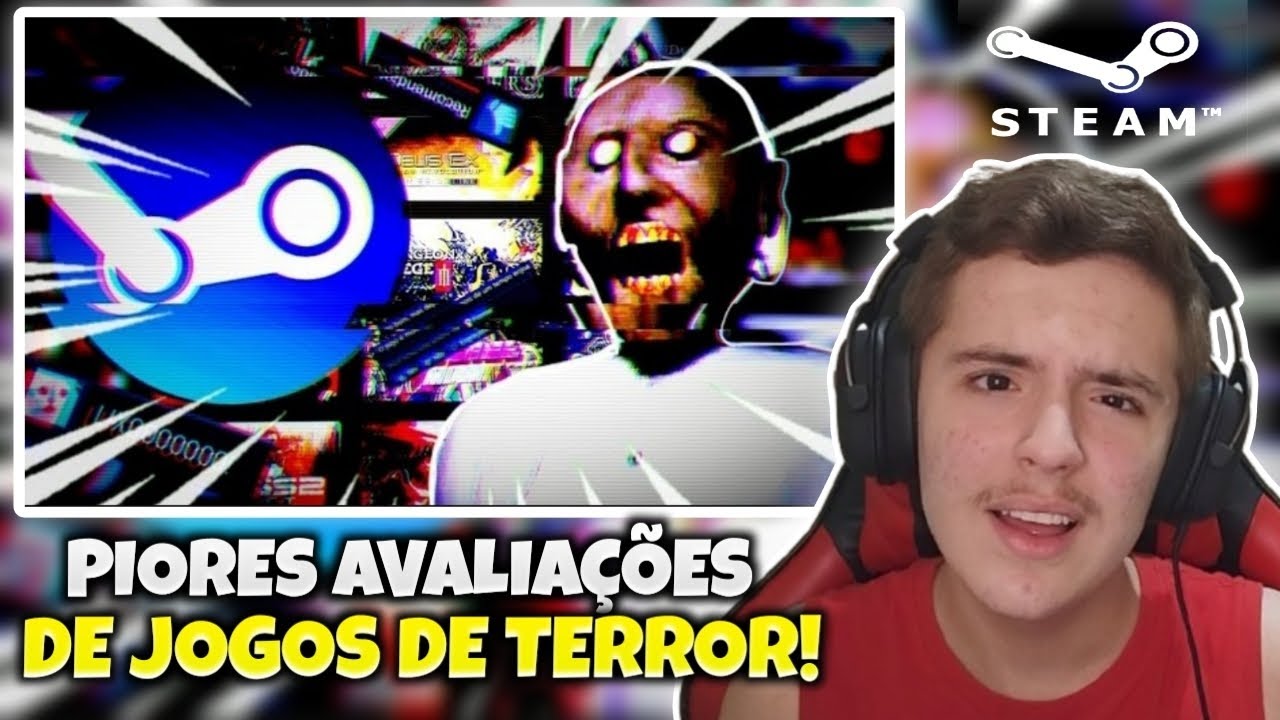 REAGINDO AS PIORES AVALIAÇÕES DE JOGOS DE TERROR NA STEAM!! - Vitor Luiz Reacts