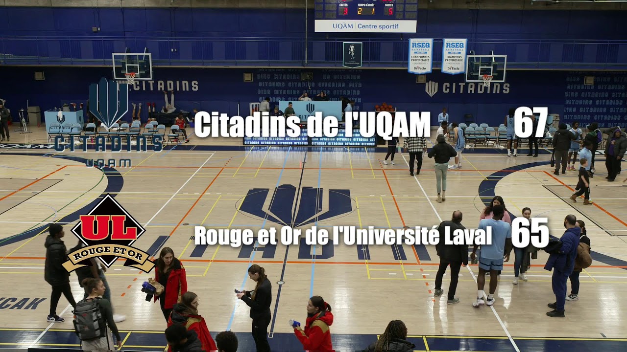 Basketball masculin : les Citadins de l'UQAM reçoivent le Rouge et Or de l'Université Laval