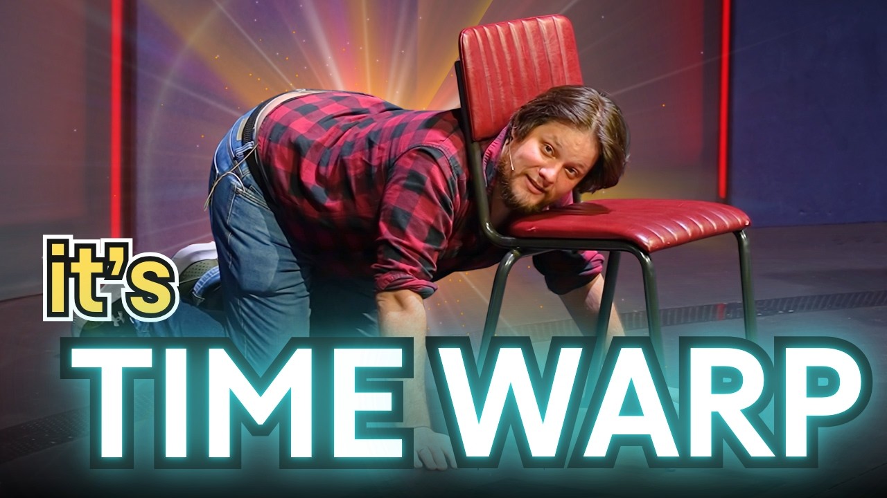 oh no his head's stuck in the chair | The TIME WARP Game (they get moved through TIME)