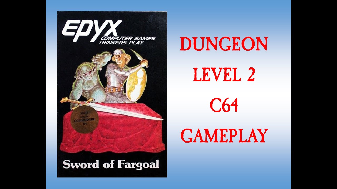 Sword of Fargoal Dungeon Level 2 | C64 Gameplay Video #2