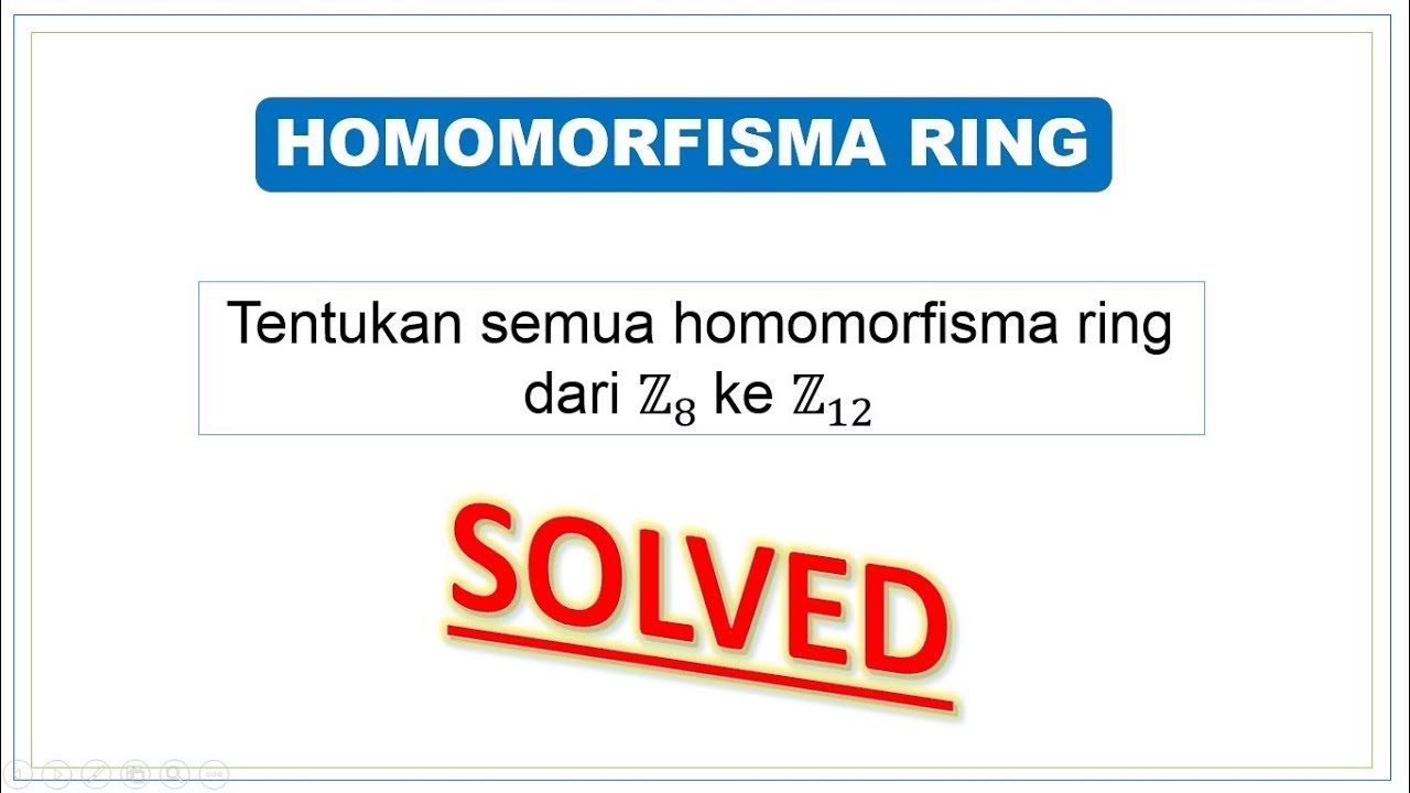 Banyaknya Homomorfisma Ring dari Z_8 ke Z_12