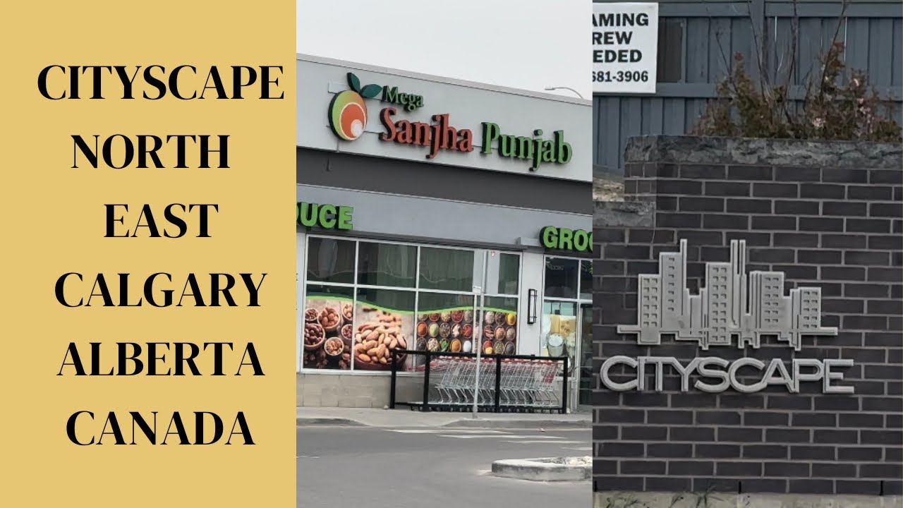 CITYSCAPE NEIGHBOURHOOD IN NORTH EAST CALGARY ALBERTA CANADA 🇨🇦