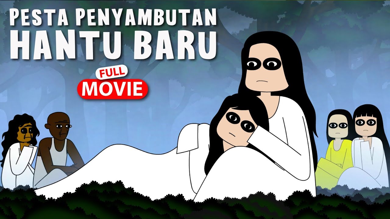 PESTA PENYAMBUTAN HANTU BARU (Full) | KUNTI BESTI Eps. 4 | Kompilasi Kartun Hantu Lucu terbaru