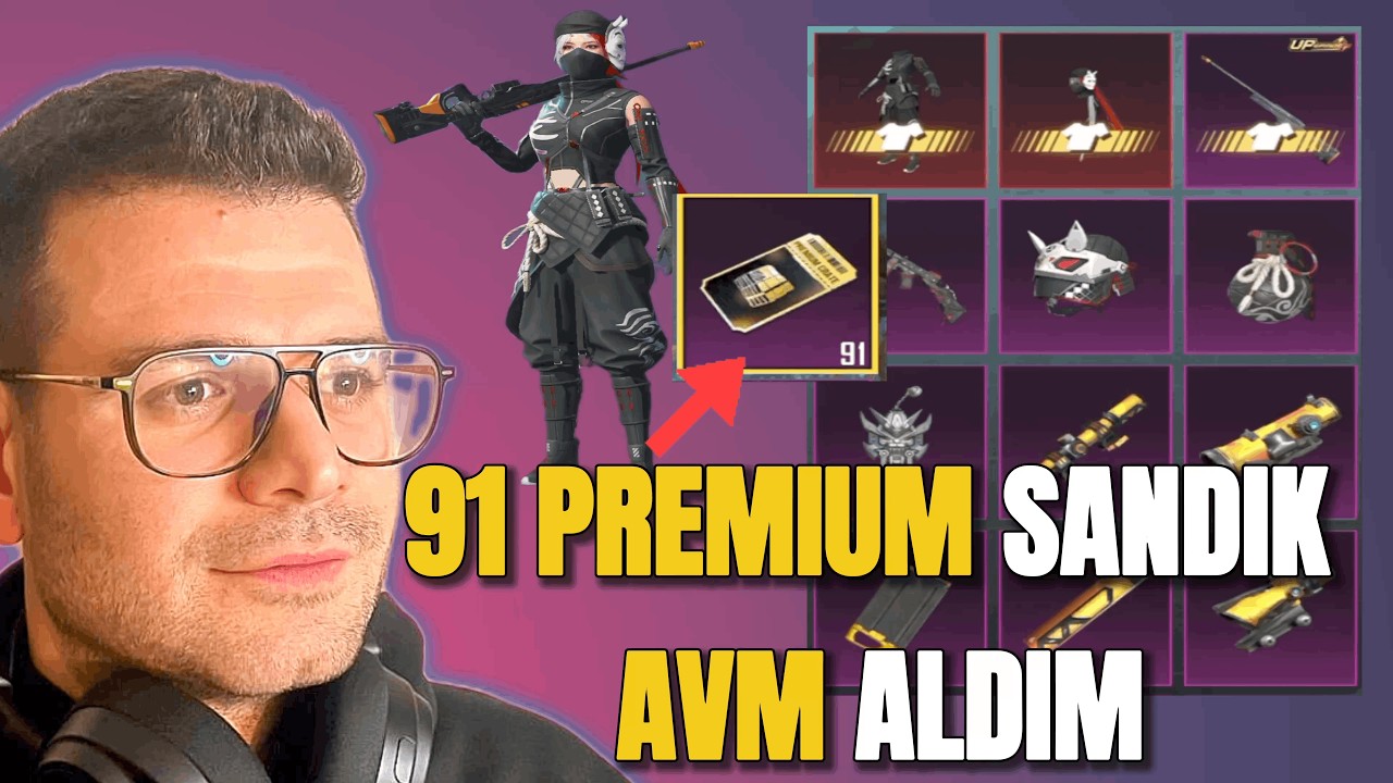 91 Premium Sandık Açılımı ve Bonus Pass AVM Ödülü | PUBG Mobile #pubgmobilemoments #pubg #pubgmobile