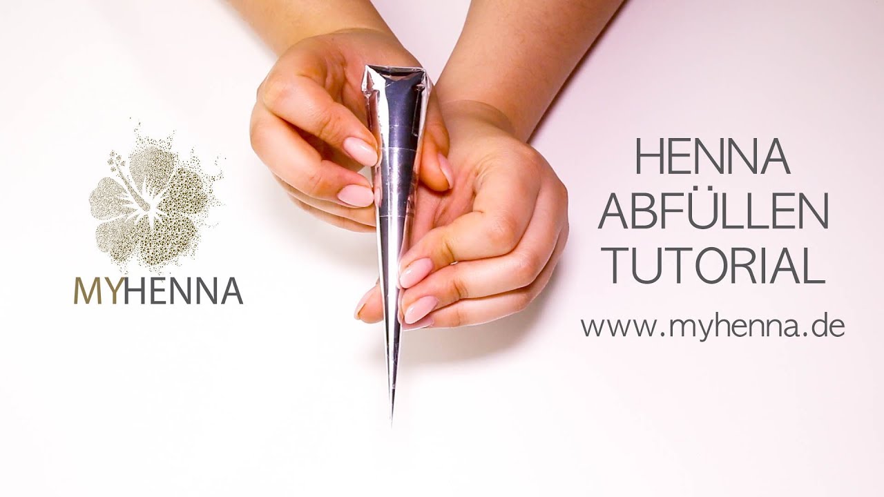 Henna abfüllen - Tutorial