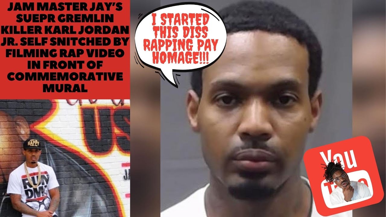 Jam Master Jays Gremlin Killer Karl Jordan Jr Self Snitched by Filming Rap Video in Front of Mural
