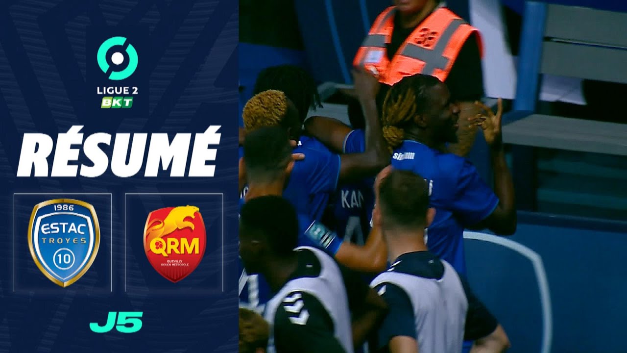 ESTAC TROYES - QUEVILLY-ROUEN METROPOLE (2 - 2) - Résumé - (ESTAC - QRM) / 2023-2024