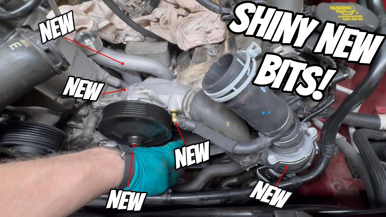 How To: Replace the thermostat, water pump, lower 