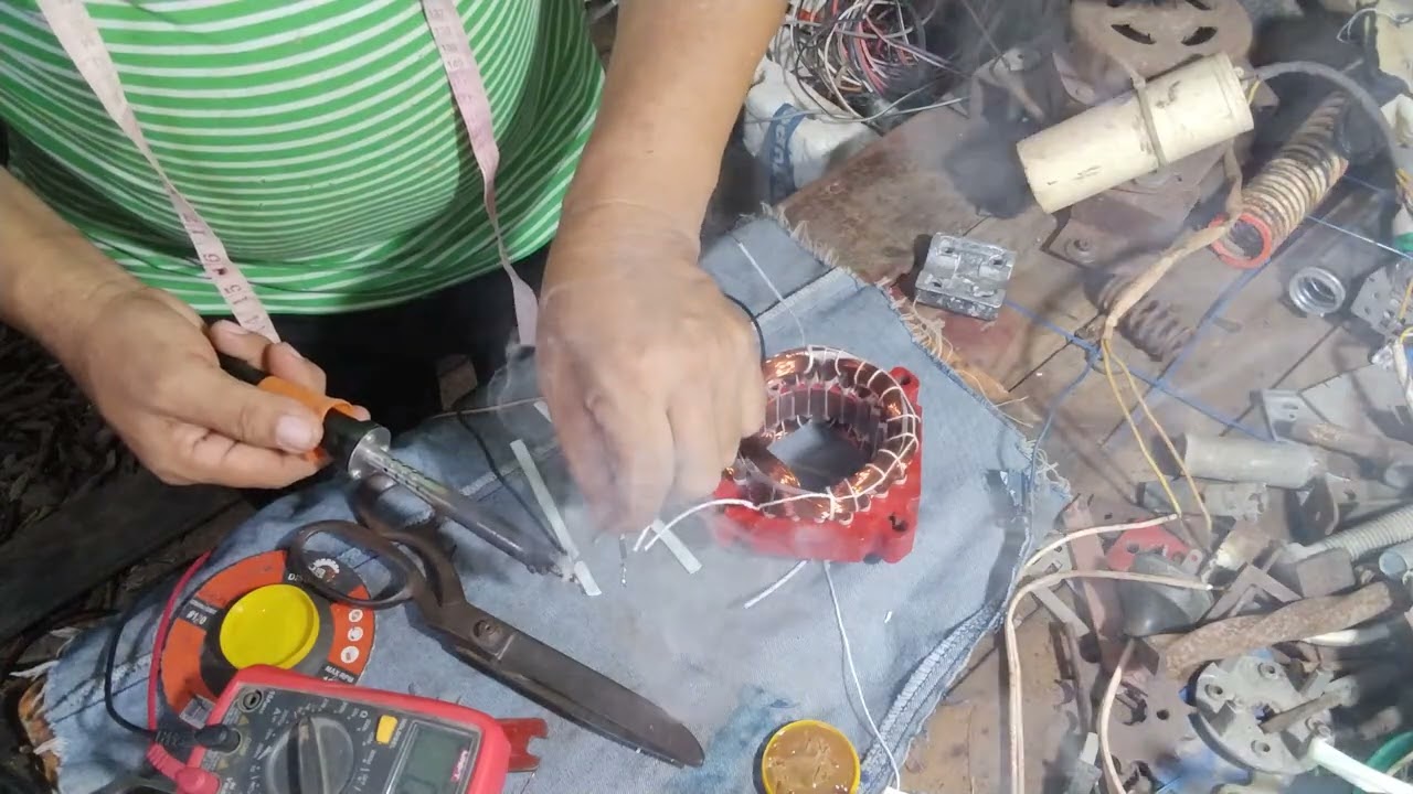Cómo conectar las bobinas de motor de lavadora ,(tres cables).