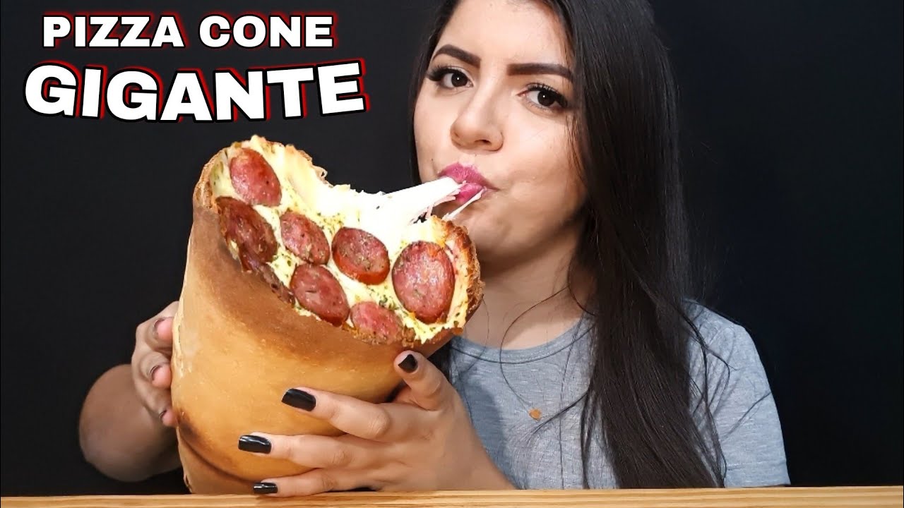 PIZZA CONE GIGANTE | MUNIK ASMR (MUKBANG)