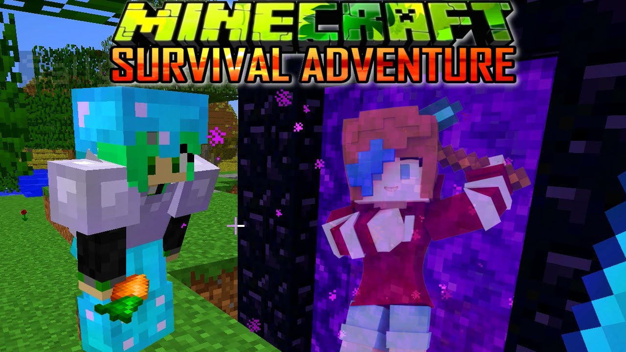 MINECRAFT SURVIVAL ADVENTURE EP23 - ACHIEVEMENTS SPREE | SallyGreen & RadioJH AUDREY