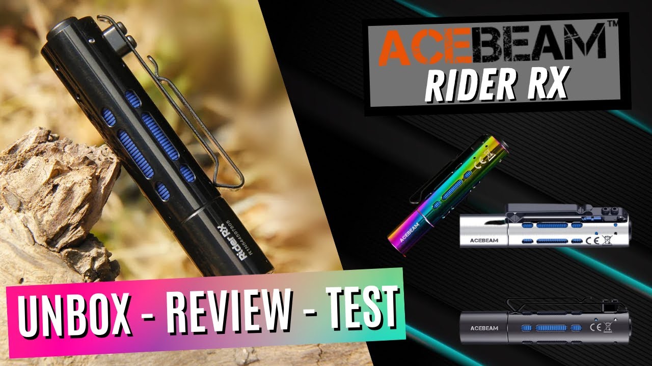 Stress Relief EDC Flashlight : AceBeam Rider RX