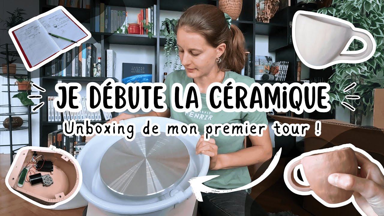 Unboxing de mon premier tour de potier - Mes d&eacute;buts en c&eacute;ramique