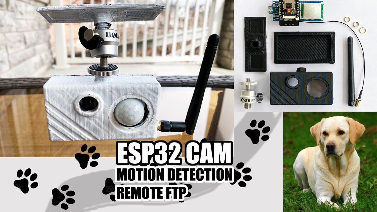 Dog Camera | ESP32CAM with PIR sensor and FTP