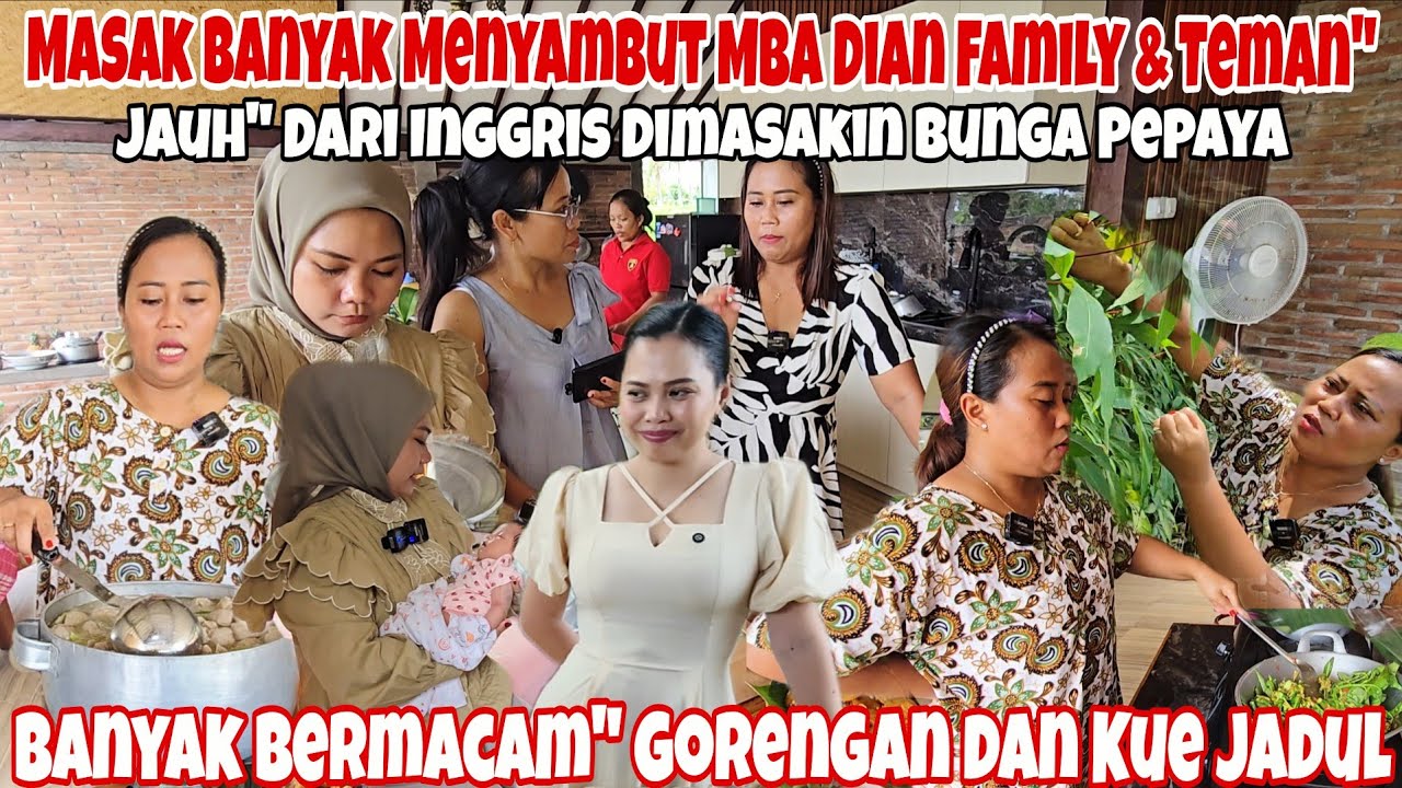 MASAK GEDEN‼️TUMIS BUNGA PEPAYA,BAKSO 2 PANCI, LUMPIA,BIHUN GORENG BUAT MBA @DianBara FAMILY~TEMAN