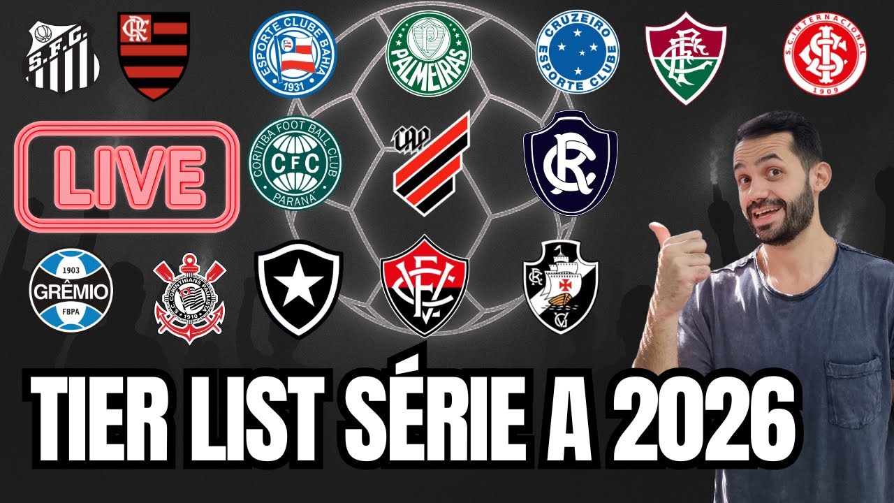 TIER LIST AO VIVO: REMO, CORITIBA OU ATHLETICO-PR? QUEM VAI MAIS LONGE NA SÉRIE A 2026?