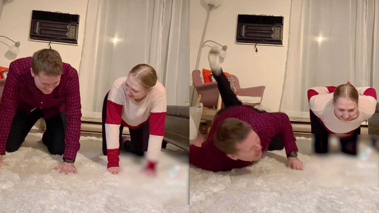 Couple Attempts TikTok Challenge that Only Girls can Perform but Guys can't || WooGlobe Funnies