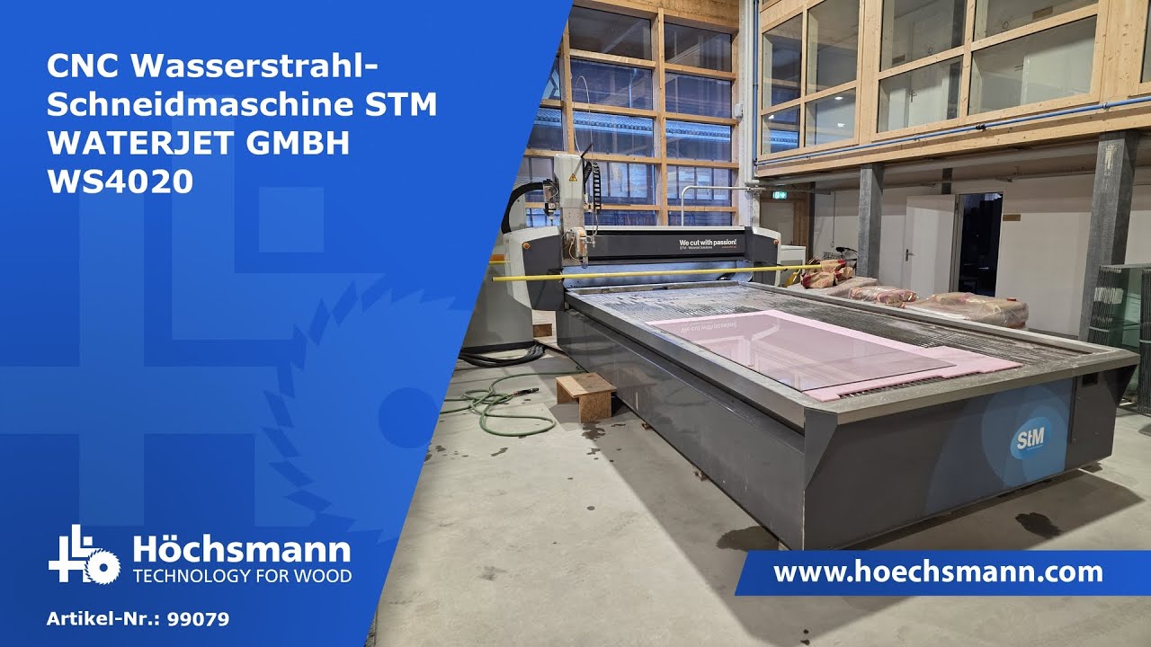 CNC Wasserstrahl-Schneidmaschine STM WATERJET GMBH WS4020 (Höchsmann Klipphausen)