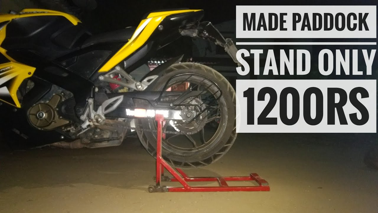 How to make DIY Paddock Stand For RS 200 | by RS Ride