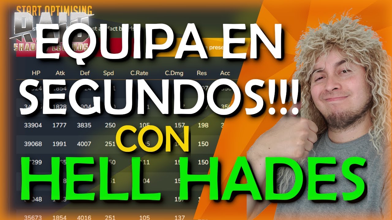 Guia completa de optimizador de HELL HADES!! #raidshadowlegends #raid #español #rsl