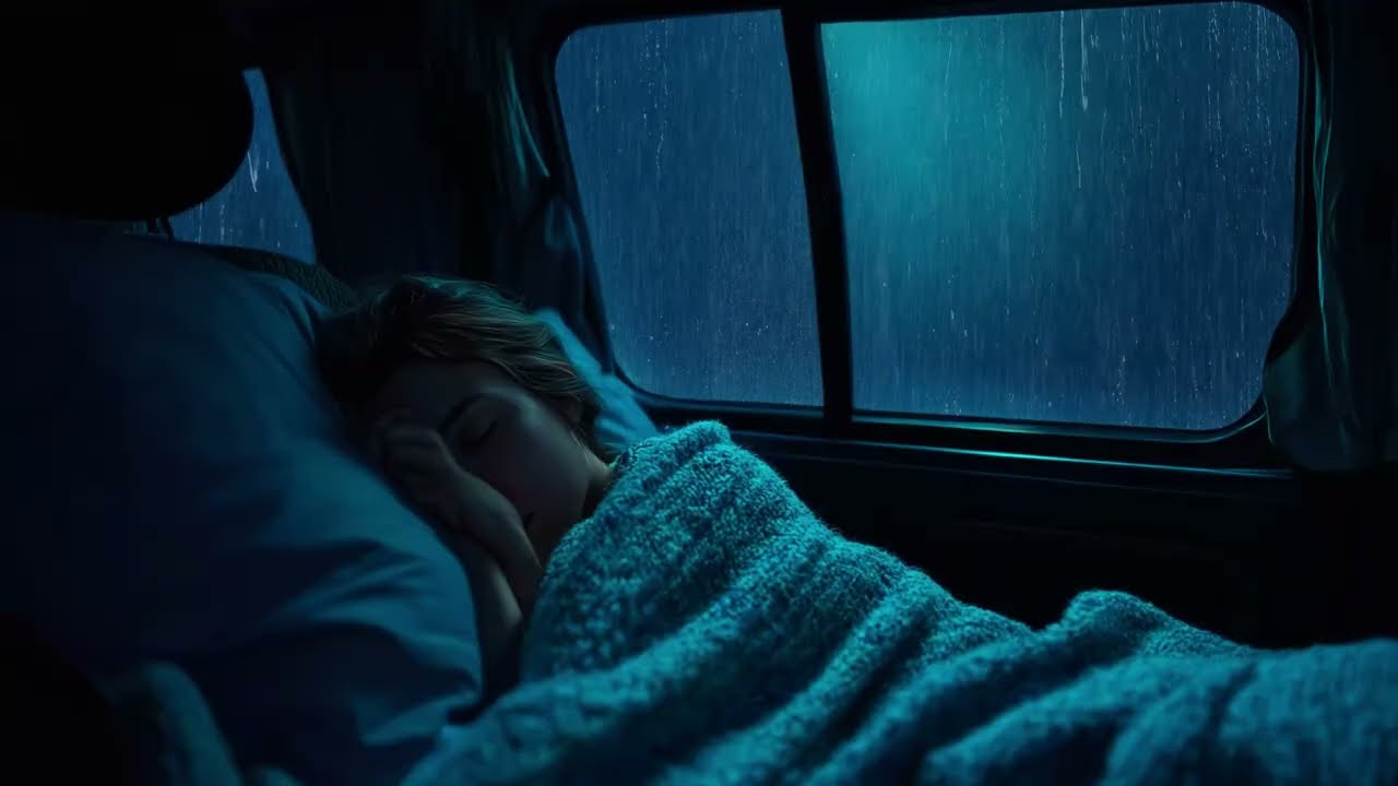 Heavy Rain Outside, Cozy Inside 🚗🌧️ASMR Ambience for Sleep & Relax