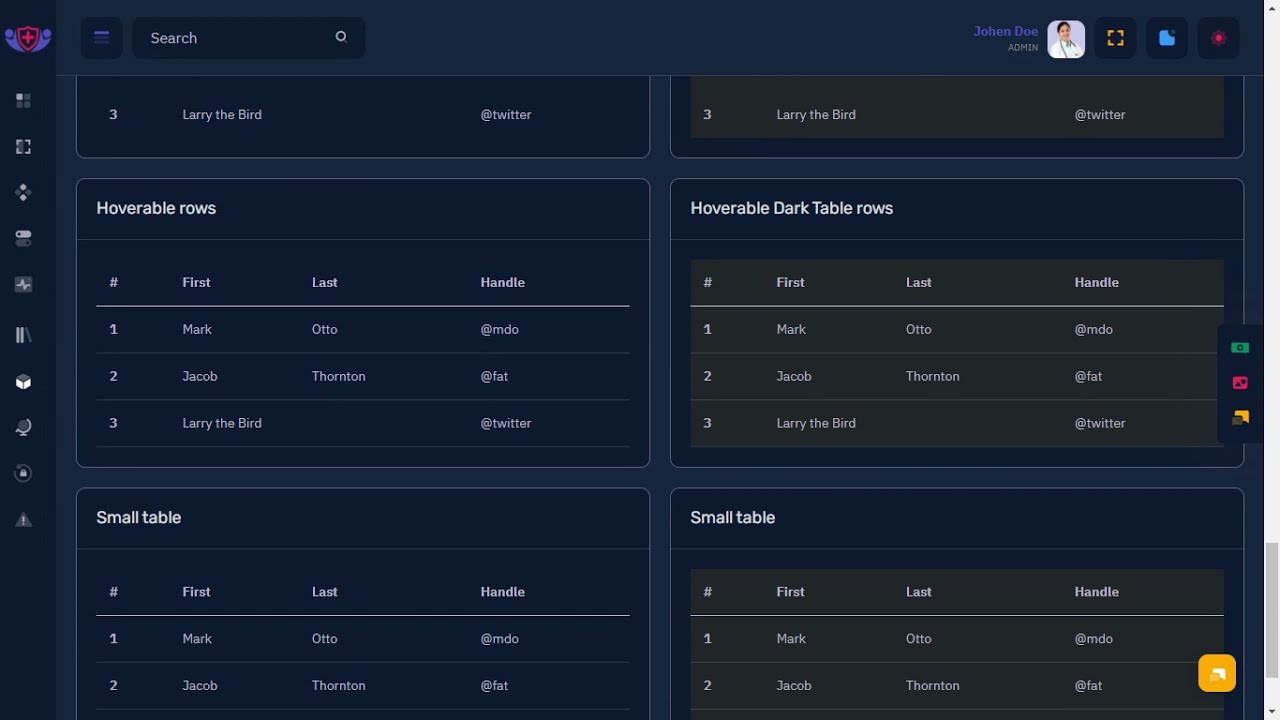 Doctor Dashboard Bootstrap Admin Templates with LTR Theme