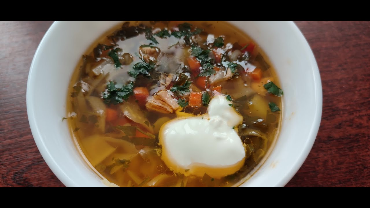 Supa (ciorba) rapida si gustoasa cu ton din conserva (Tuna soup,суп из тунца)