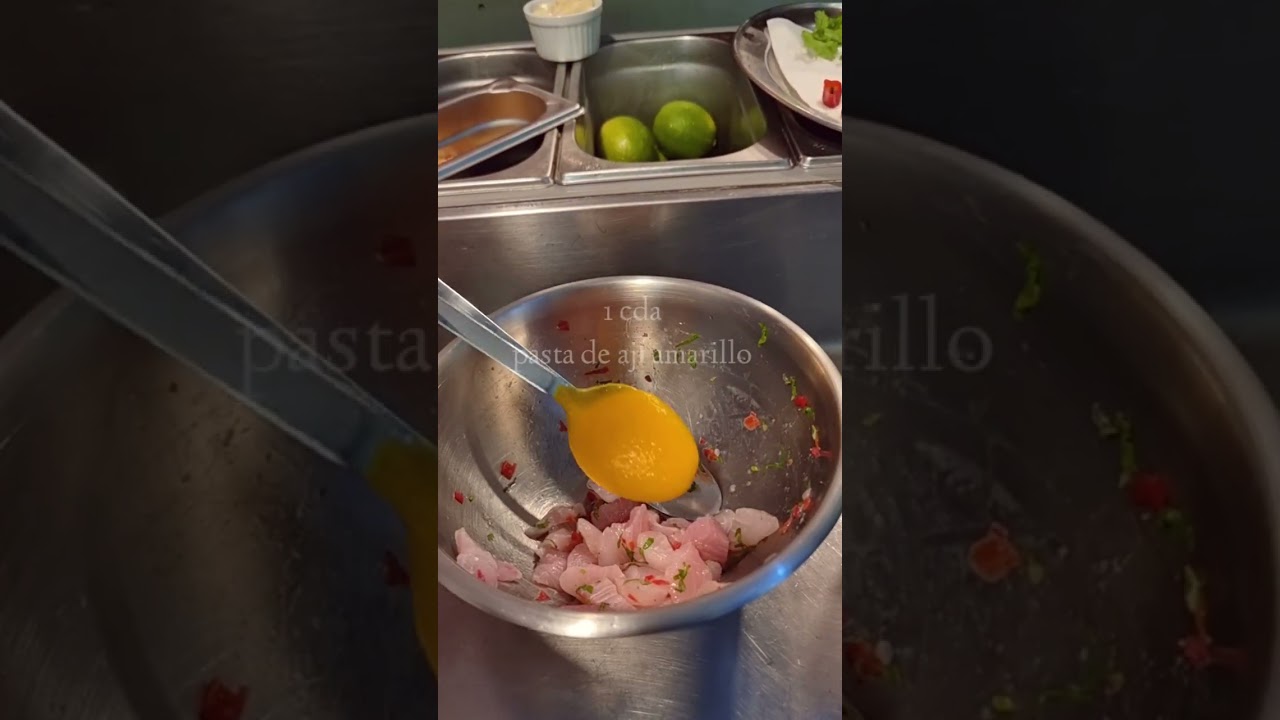 Ceviche de ají amarillo peruano