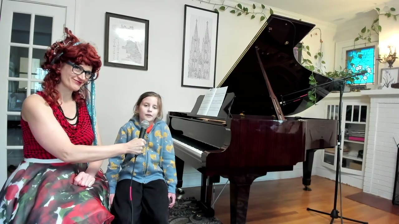 Mrs. Razzle Dazzle!  Thea, Finley, Addie and Ainsley perform for Women's History Month 2026 Day 13