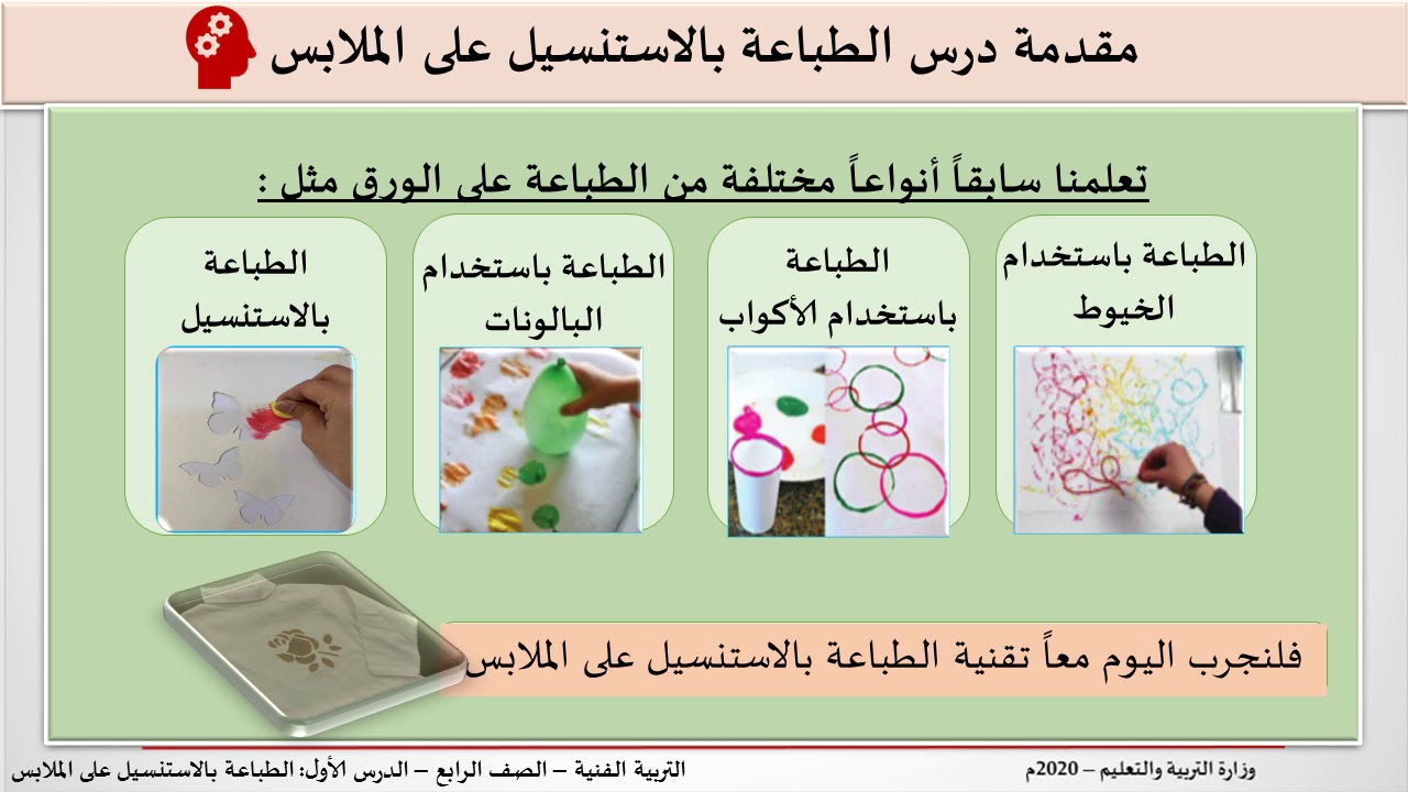 الطباعة بالاستنسل على الملابس