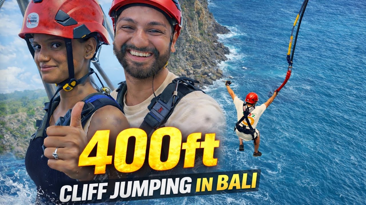 Bali Day 7 🌴 | 400ft Cliff Jumping | Keliking Beach Nusa Penida