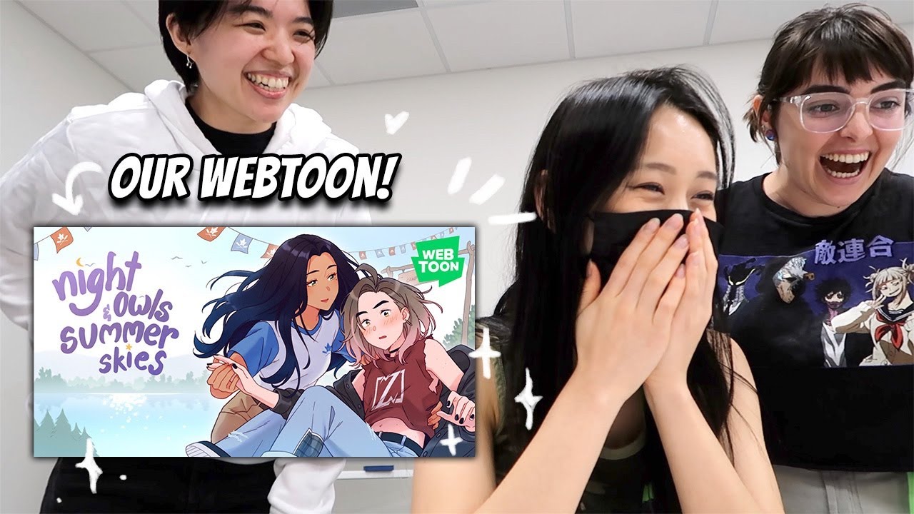 WEBTOON VLOG | Запуск WEBTOON от Night Owls & Summer Skies 🦉☀️🏕️