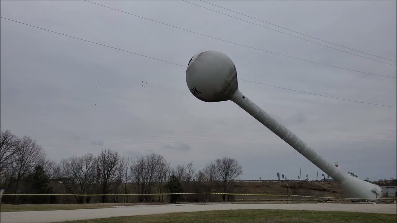 water tower demolition 2