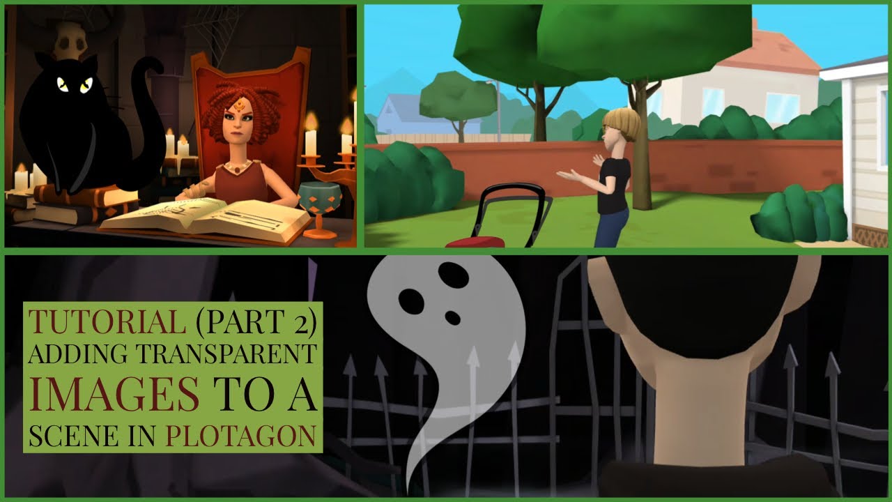 Plotagon tutorial: Adding transparent images to a scene (part 2)