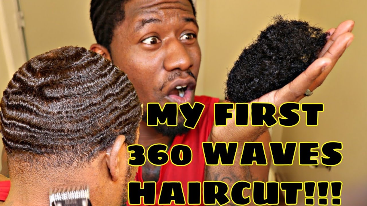 MY FIRST 360 WAVES HAIRCUT| END 10 WEEK WOLFING MEDIUM HAIR RESULTS