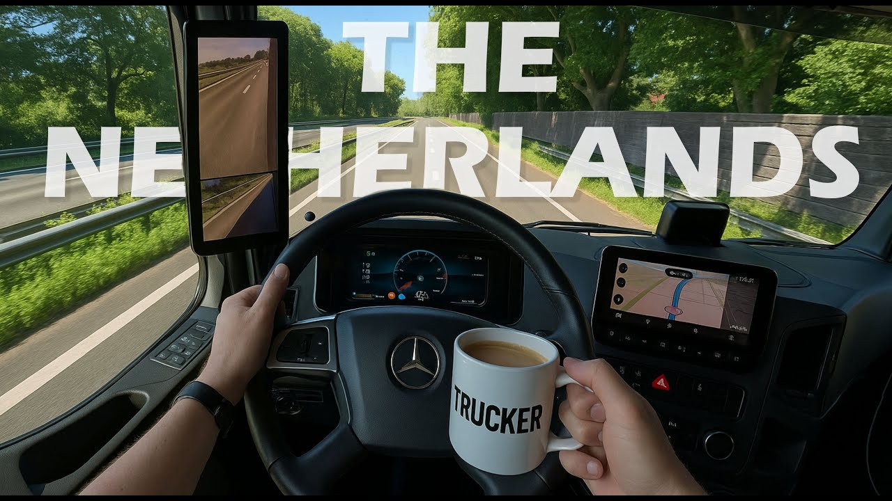 POV Conducere camion 👧 /// Trecerea frontierei: Olanda → Belgia 🌍🚚