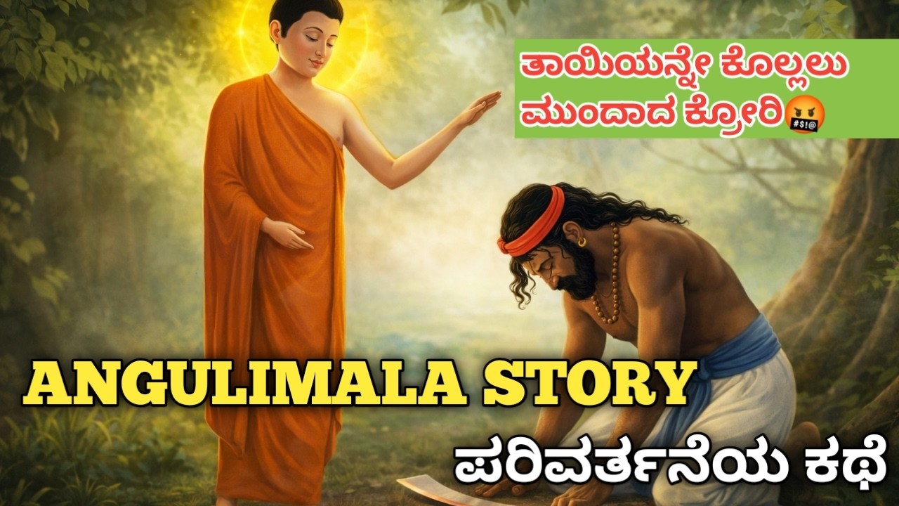Goutama buddha and angulimala l A story of transformation l Kannada l when a killer met buddha.